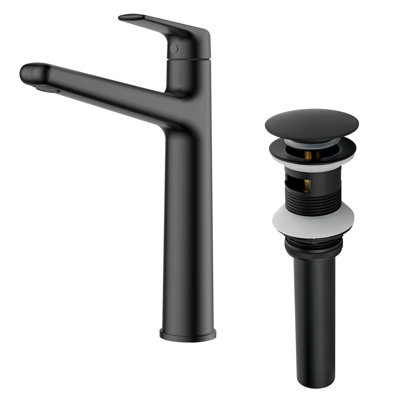 Robinet de salle de bain à poignée simple en laiton