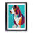 Basset Hound Abstract - Single Picture Frame Print-1849589924-1849589925