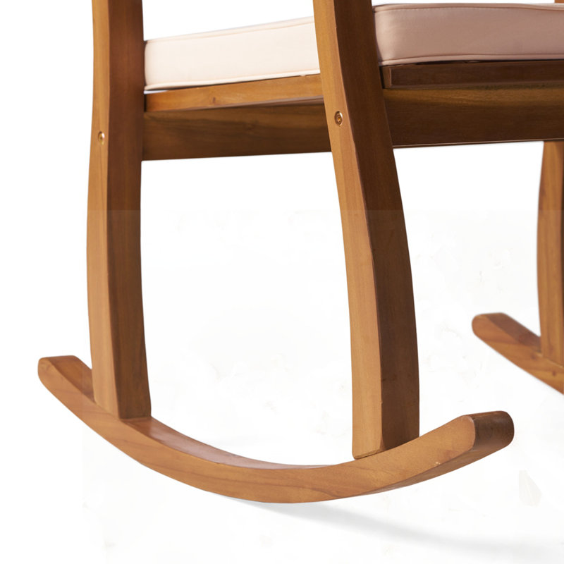 Acacia Wood Patio Outdoor Rocking Chair