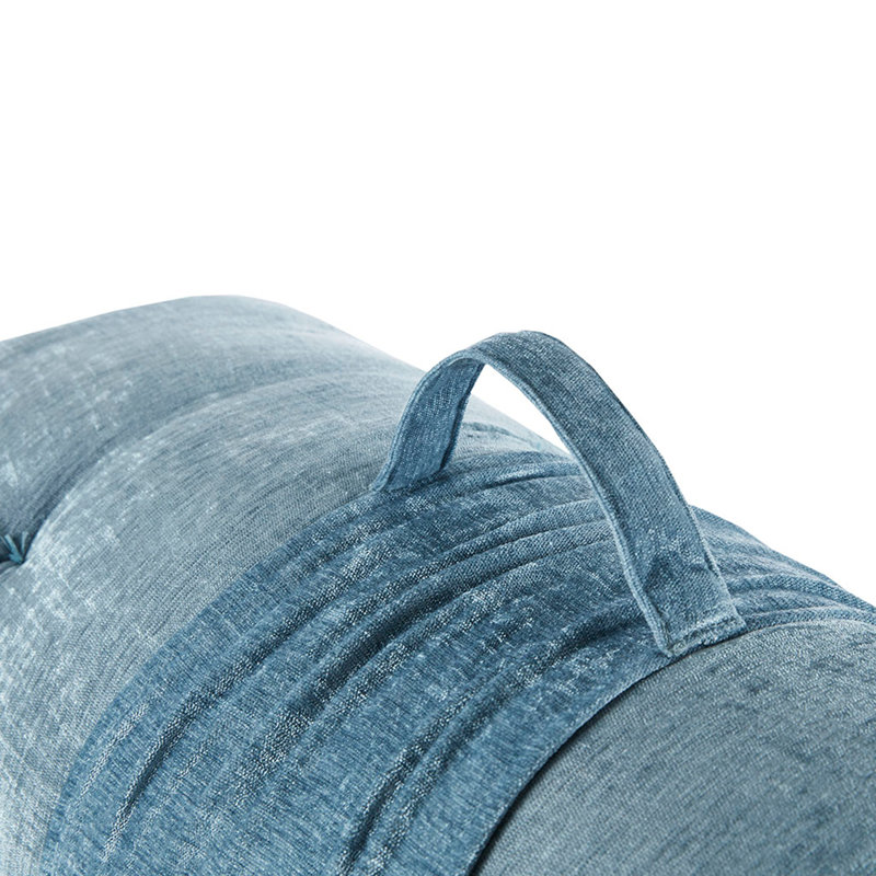 Coussin de sol en chenille, Turquoise