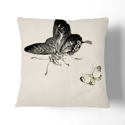 Butterflies Square Throw Cushion
