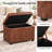 24" Faux Leather Storage Ottoman For Living Room-1759431303