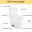 Toilette allongée en céramique, 1,1 / 1,6, blanche, confortable, siège à fermeture en douceur, et blanc allongé T036wt, hauteur confortable,