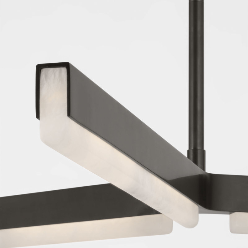 Linea LED Chandelier, Bronze