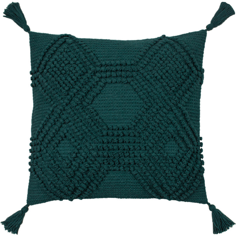 Halmo Square Throw Cushion, Brick, Polyester