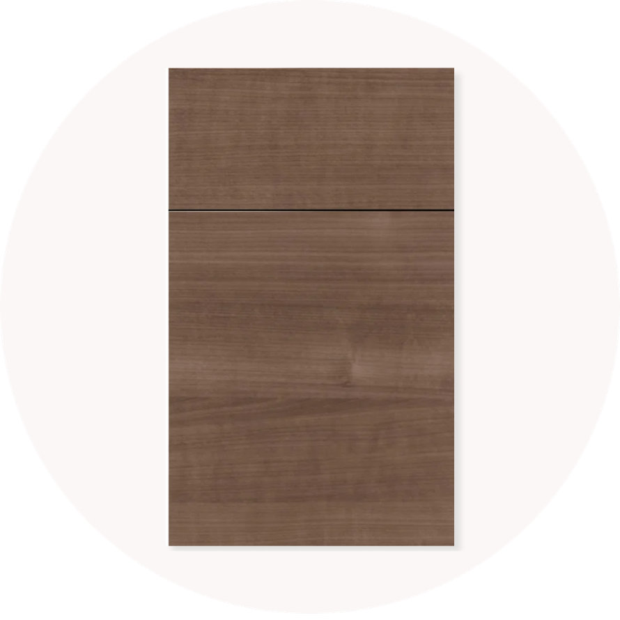 Brown wood cabinet door
