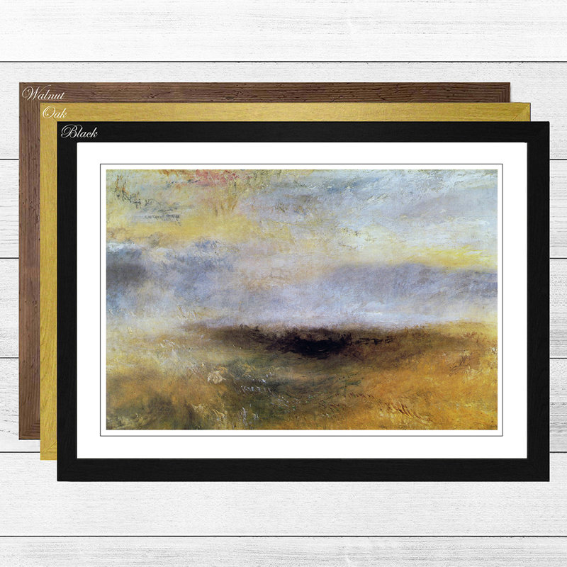 J.M.W. Turner - Single Picture Frame Painting, Walnut