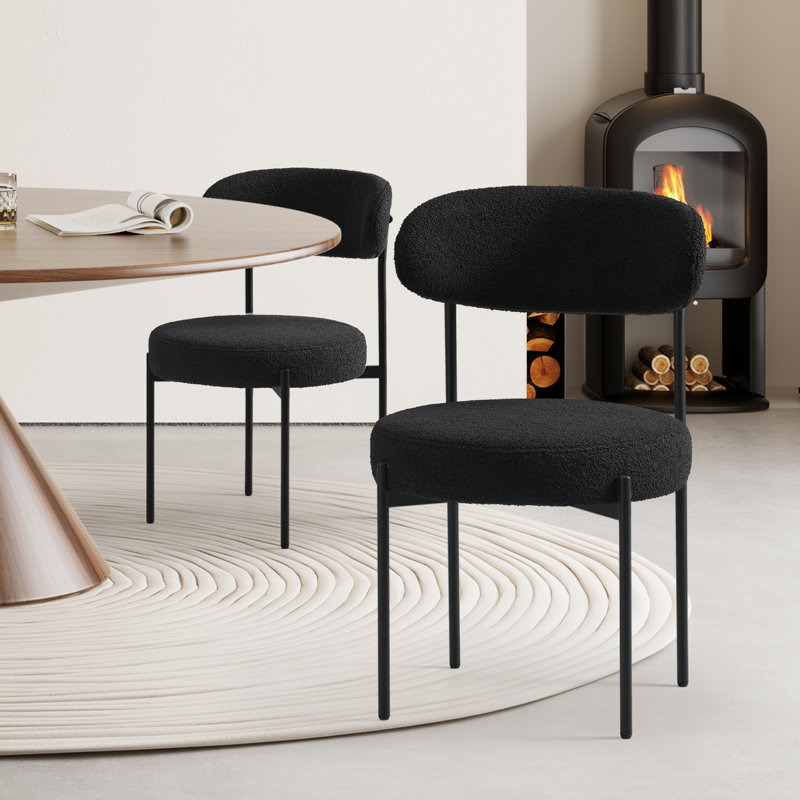 Chaise d'appoint Bayville, Noir