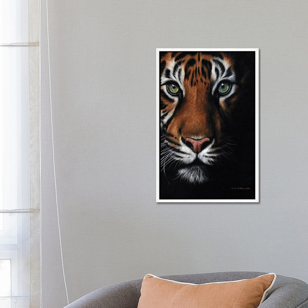 Bengalischer Tiger von Sarah Stribbling - Galerie-verpackte Leinwand Giclée auf Leinwand