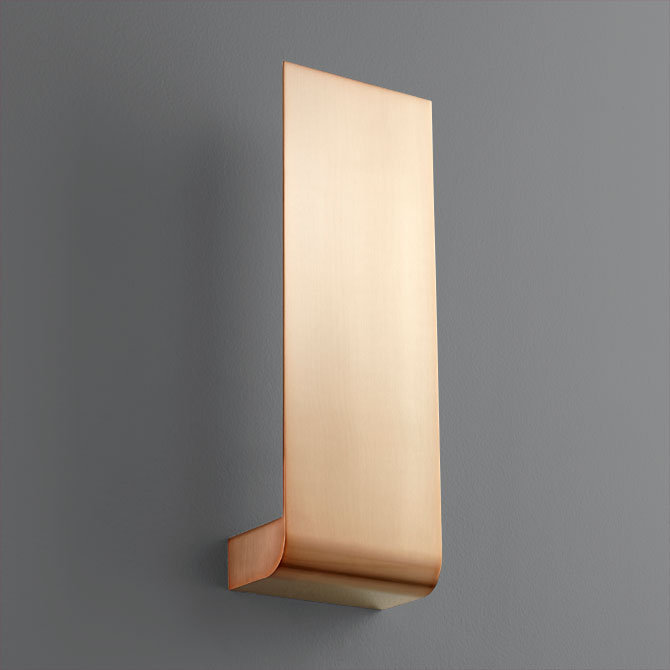Plafonnier encastré 1 lumière del Caffrey, Cuivre satiné