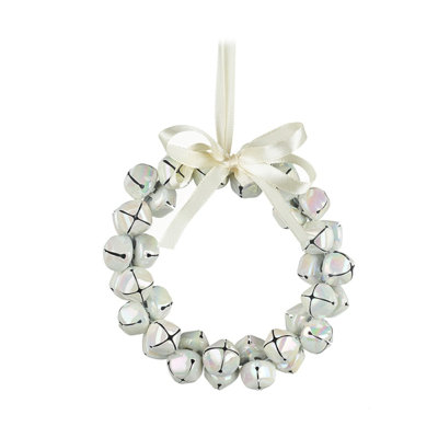 Metal Hanging Bell Wreath