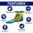 HeroKiddo 13 FT Summer Breeze Commercial Grade Water Slide with Splash Pool for Kids (with Blower)