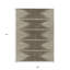 Tapis intérieur lavable abstrait ivoire 9 pi x 12 pi