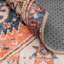 Machine Washable Navy Terra Traditional Persian Style Distressed Living Room Area Rug-81847299