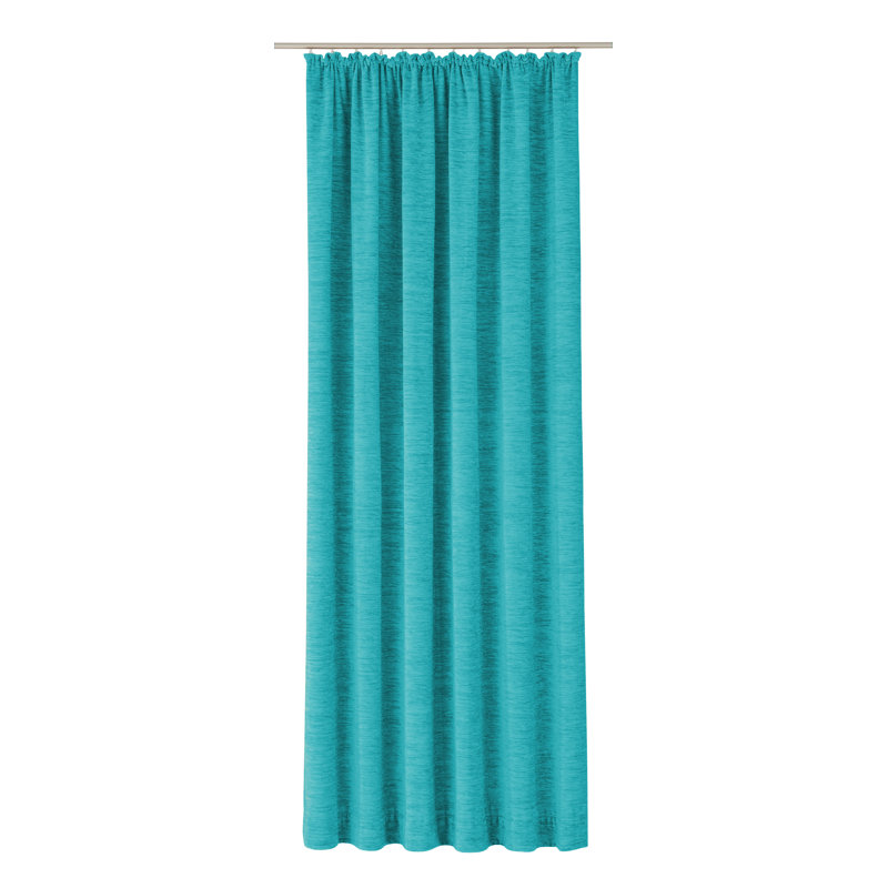 Breedlove Room Darkening Curtain Single Panel, Turquoise, 245cm H x 270cm W