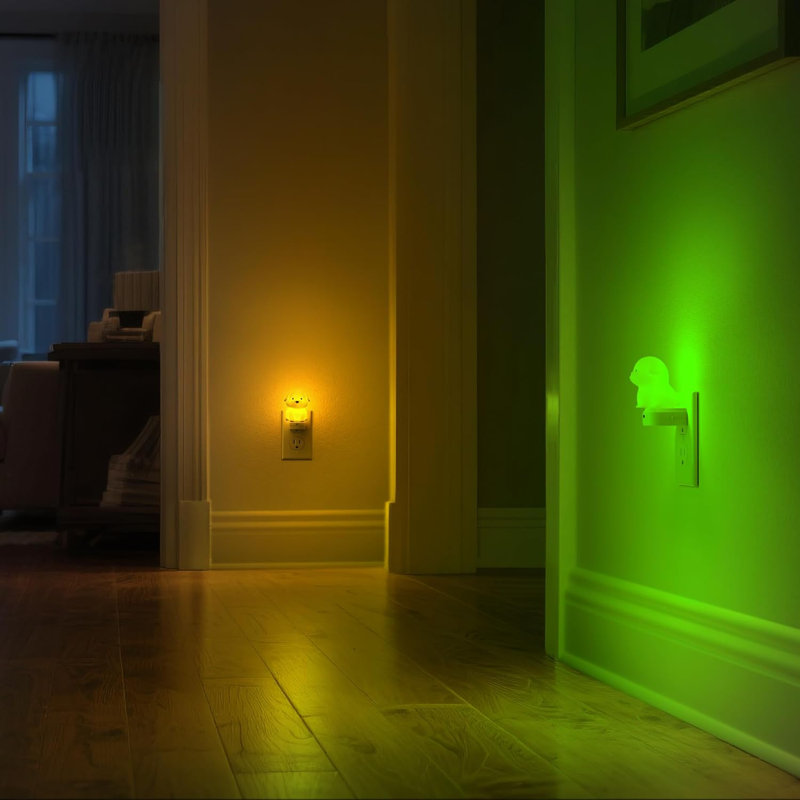 Cute Puppy Night Light Inserted Into The Wall