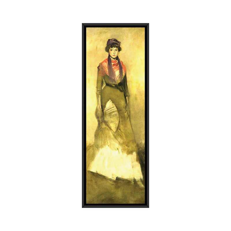 Print, 91.44 cm H x 30.48cm W x 4.445cm D, Black