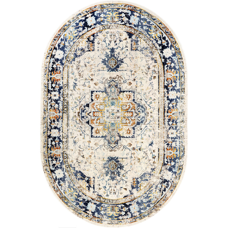 Brearly Oriental Indoor Rug, Oval 8' x 10'