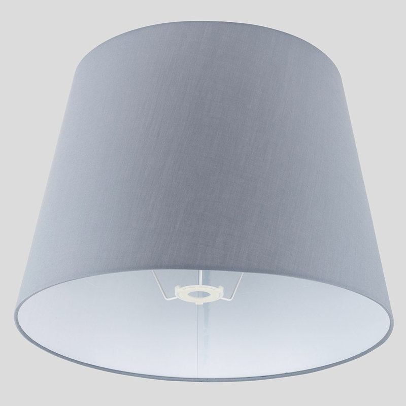 Aspen 34cm H Cotton Empire Pendant Shade ( Clip On ), Grey
