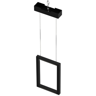 Luminaire suspendu carré/rectangulaire à 1 lumière à DEL unique aelianna