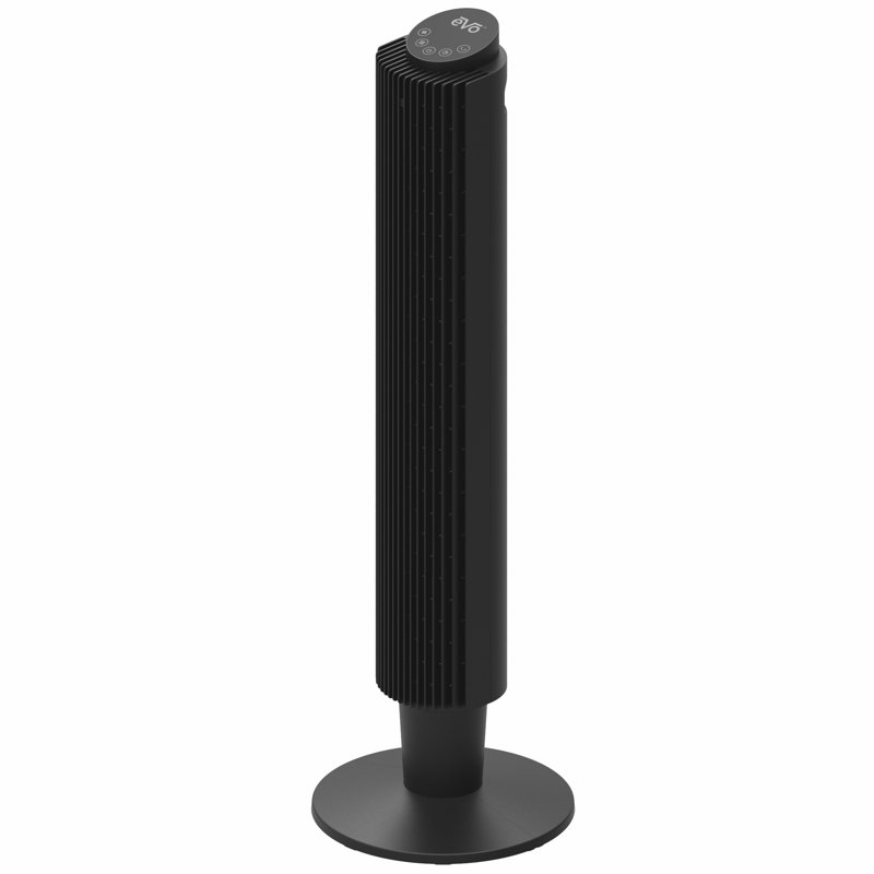 EVO 42" Black Wi-Fi Remote Controlled Tower Fan