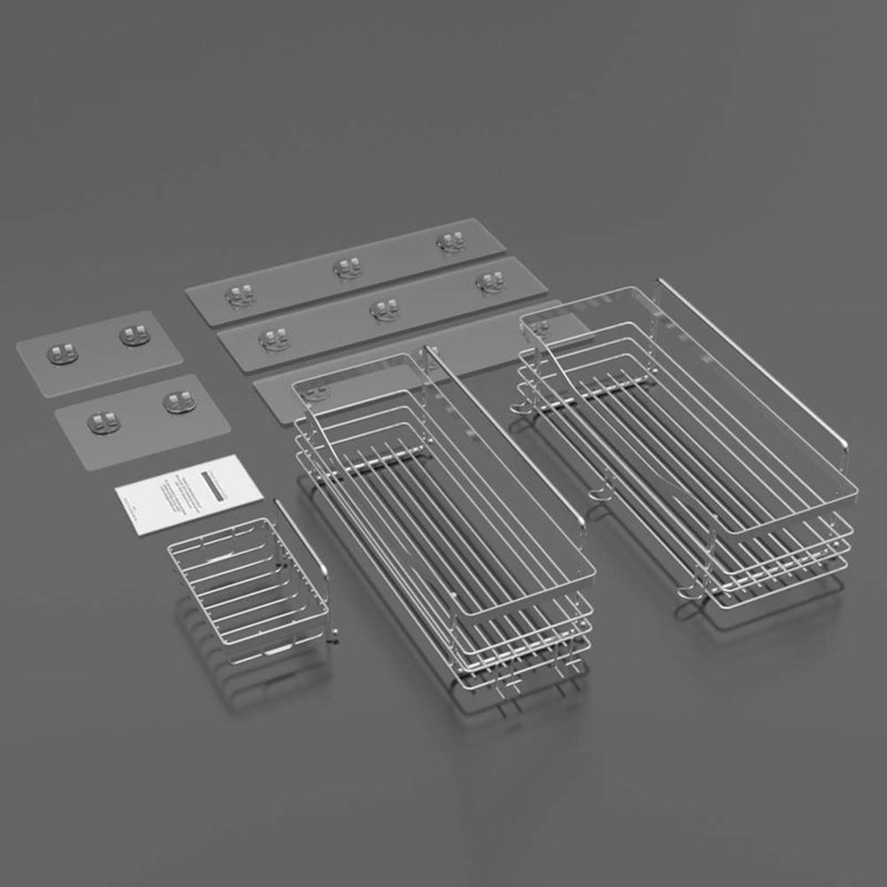 Adhesive Stainless Steel Shower Caddy