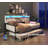 Daybed With Trundle, Farmhouse Daybed Frame With Sliding Barn Door Headboard And Charging Station & LED Light For Bedroom And Guest Room