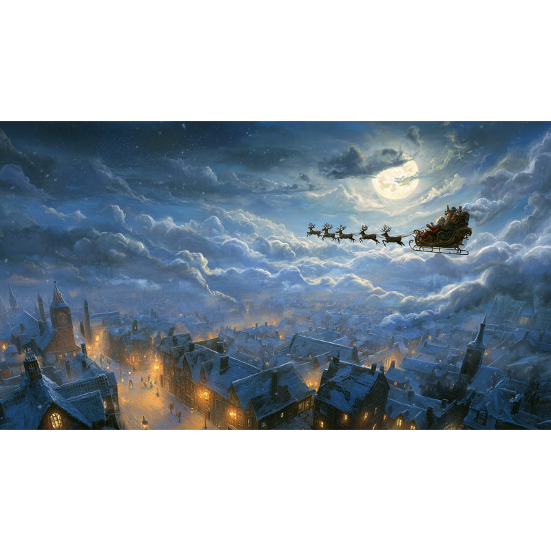 Art mural sur toile Santa, 20 po x 36 po