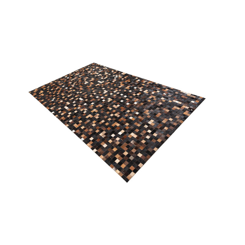Tapis brun chocolat Jed