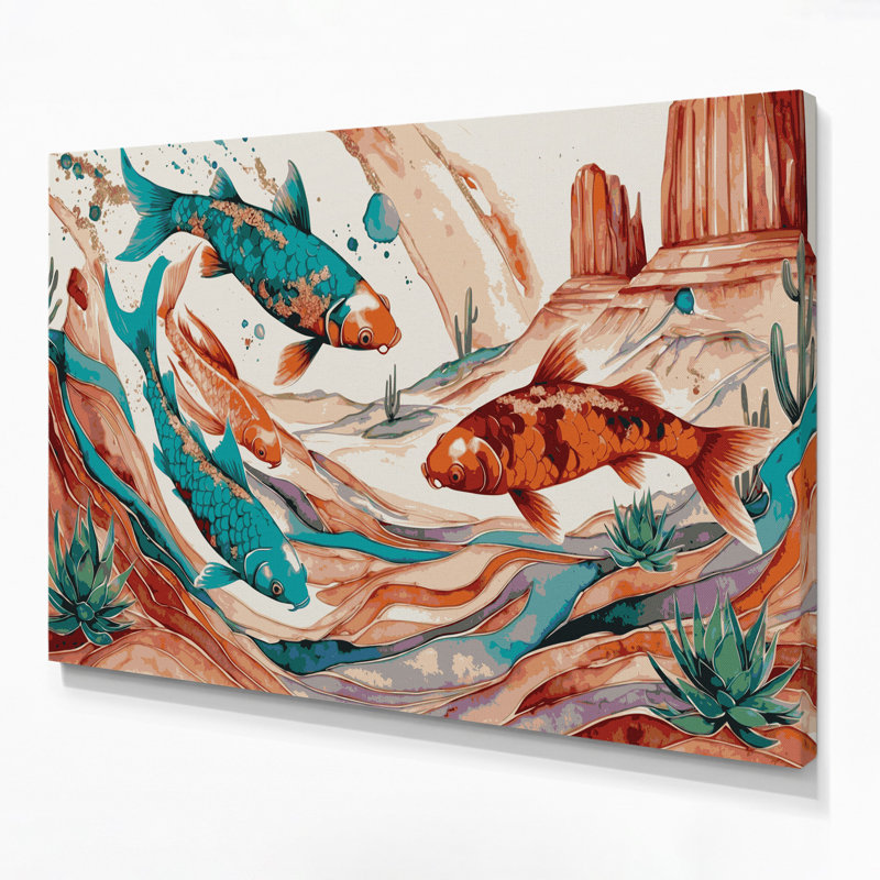 Art mural sur toile 31 "Southwestern Animals", H 20 po x l 30 po