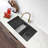 Versa Stylish Undermount 32" Stainless Steel 16G Double-bowl Kitchen Sink Built-in Accessories-102759463