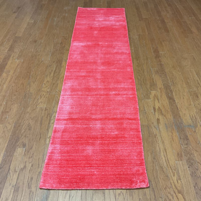  Handmade Modern Gabbeh Bamboo Silk Rug