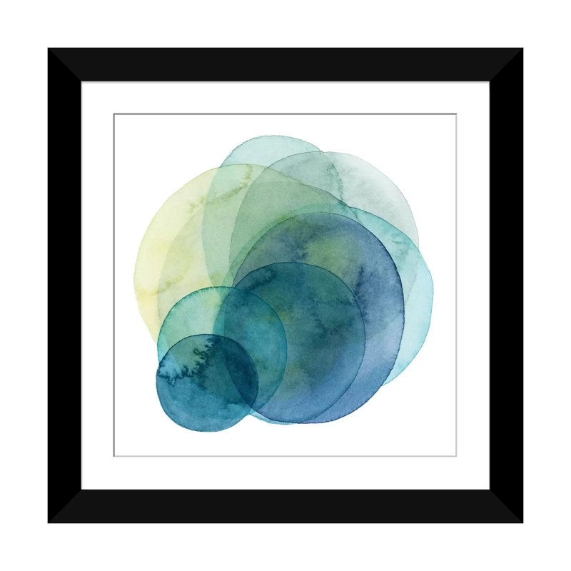 «Evolving Planets IV», impression, H 16 po x l 16 po x P 1 po, Papier d'art encadré noir, Blanc