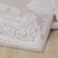 Beige Traditional Rug, Bordered Floral Easy to Clean Rug For Living, Dining Room, Bedroom-2035766639