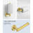 Bathroom Hardware Set 6-Piece Bath Hardware Set With Towel Bar, Towel Ring, Robe Hook, Toilet Paper Holder-103878006