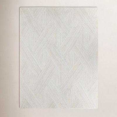Lizbeth Geometric Handmade Flatweave Cream Area Rug