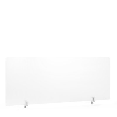 Writable Glass Panel, Double Sided, 17.5", Face-To-Face, Frost White