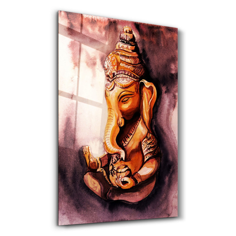 Elegant Tempered Glass Wall Art Painting, 13.8 x 21.7 inches | 100% Tempered Glass, Thickness: 0.16 inches | UV Printed for Vibrant Colors | Perfect for Home Decor, Living Room, & Office Spaces