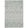 Powell Hand Tufted Nz Wool/Cotton Southwestern Rug in Blue/Ivory