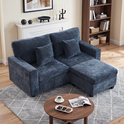 L Shaped Modular Sectional Sofa With Ottoman