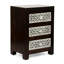 Table de chevet 3 tiroirs en bois