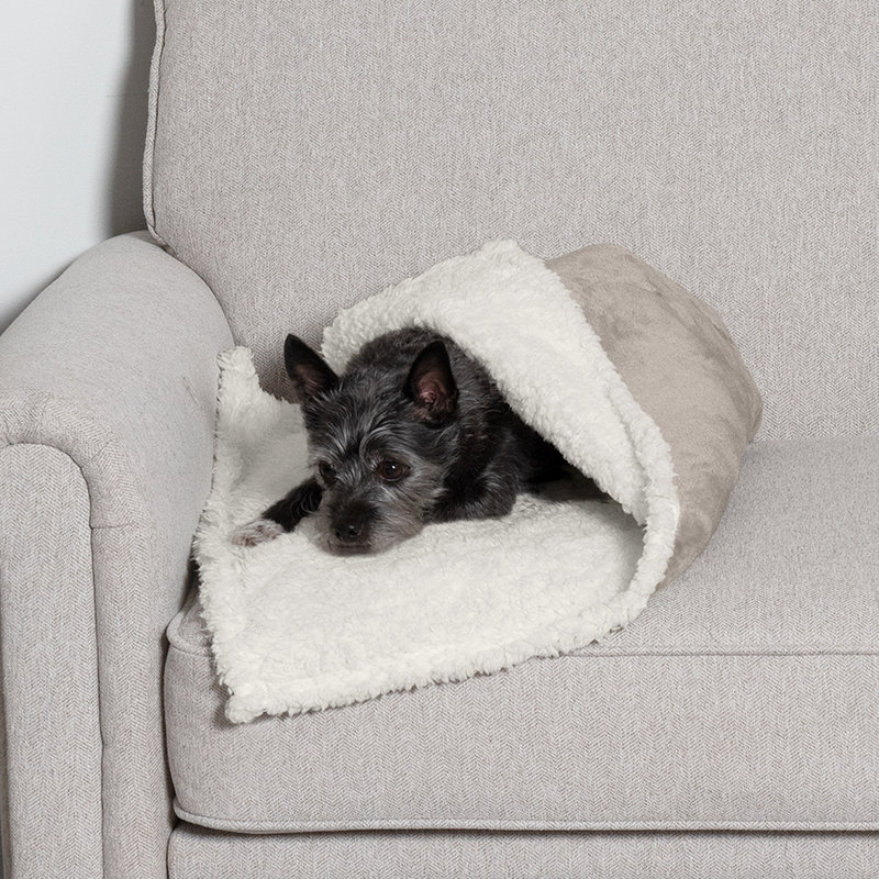 Snuggly & Warm Soft-Edge Warming Waterproof Blanket, 30" x 20", Beige