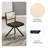 Markwart Mid-Century Modern Swivel Task Chair with Rattan Low Back Tufted Seat and Black Steel Frame-484249680