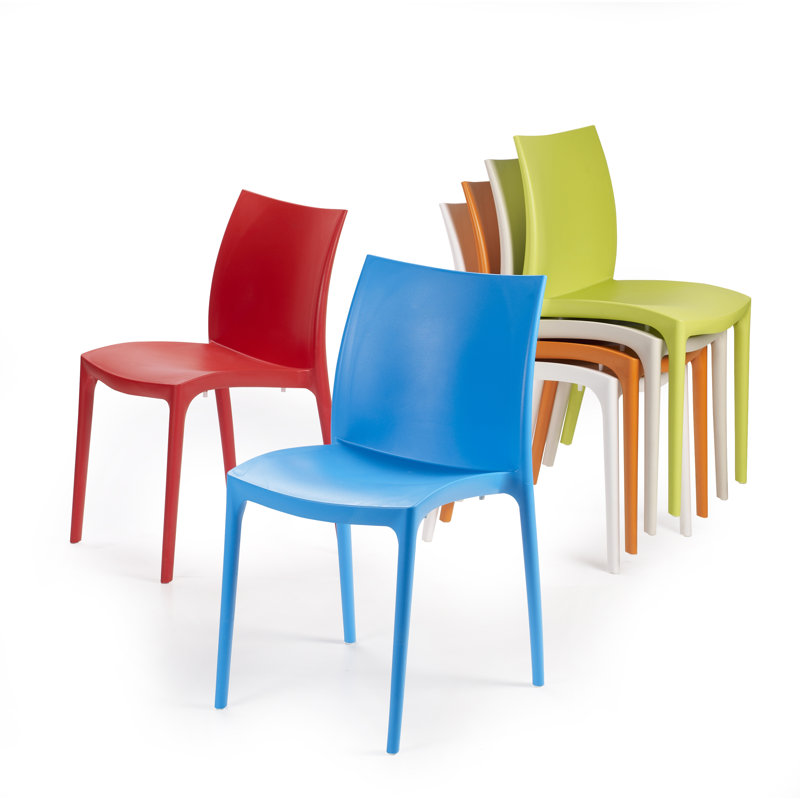 Chaise d'appoint de patio empilable Zip, Rouge
