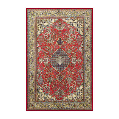 Tapis oriental orange