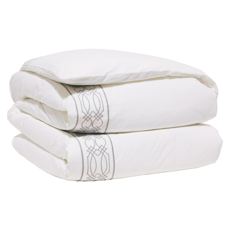 Nicola Duvet Cover, Twin Duvet Cover, Gray