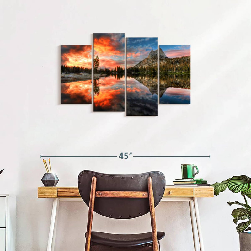 «Yosemite Park Sunset», reproduction d'art sur toile, H 22 po x l 36 po x P 1 po