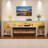 Aitan 83" Fireplace TV Stand For 85/90''TV With 50'' Fireplace And LED Lights-1828137661-1830922127-1830851325