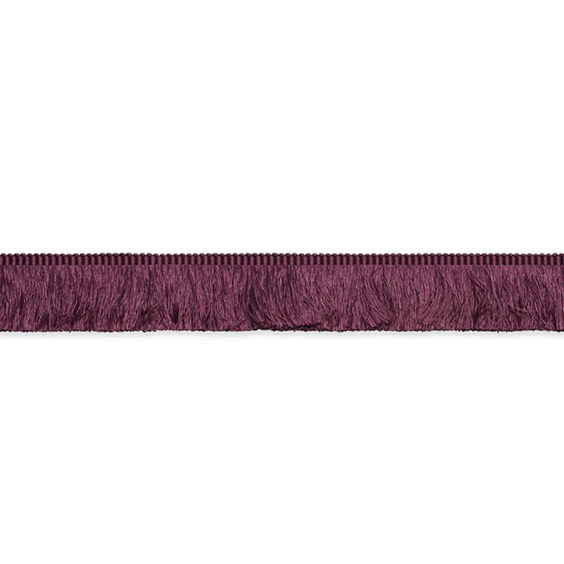 Francois Silk Brush Fringe, Eggplant