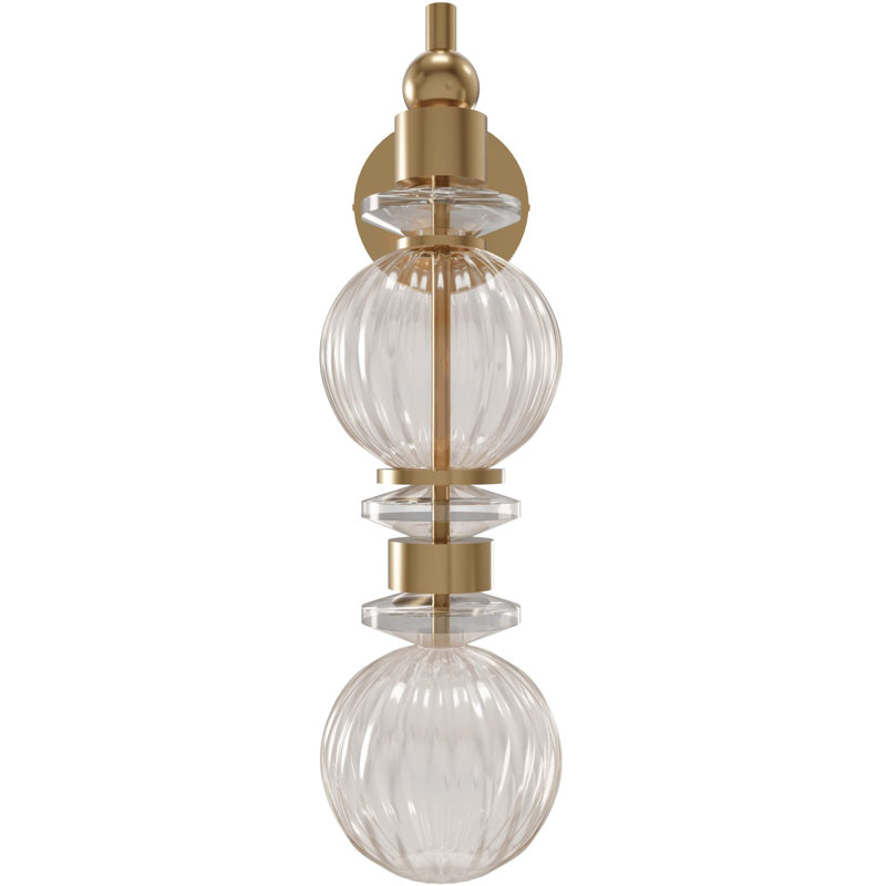 Avra Glass And Metal Wall Sconce